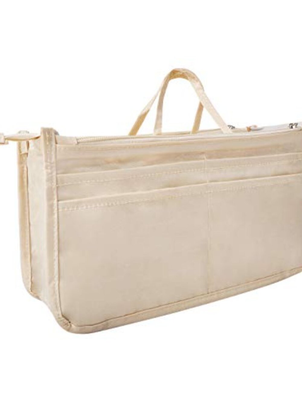 Nylon Purse Handbag Tote Organizer Insert with Zipper Handle